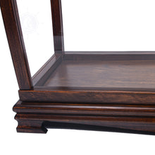 Load image into Gallery viewer, TABLE TOP DISPLAY CASE CLASSIC BROWN | HIGH QUALITY| Handcrafted Wooden Display Case for Model Ships