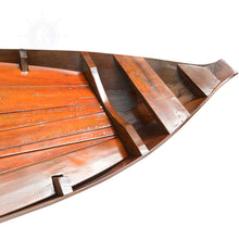 Load image into Gallery viewer, SOUTH EAST ASIA SAMPAN BOAT RED BOTTOM THUYEN BA LA TAM BAN - DISPLAY ONLY | WOODEN BOAT