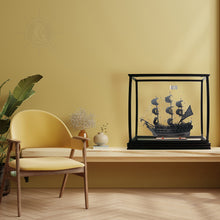 Load image into Gallery viewer, DISPLAY CASE FOR TALL SHIP MEDIUM | HIGH QUALITY| Handcrafted Wooden Display Case for Model Ships
