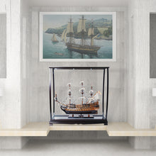 Load image into Gallery viewer, TABLE TOP DISPLAY CASE | HIGH QUALITY| Handcrafted Wooden Display Case for Model Ships