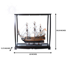 Load image into Gallery viewer, TABLE TOP DISPLAY CASE | HIGH QUALITY| Handcrafted Wooden Display Case for Model Ships