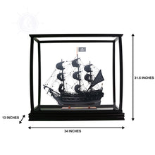 Load image into Gallery viewer, DISPLAY CASE FOR TALL SHIP MEDIUM | HIGH QUALITY| Handcrafted Wooden Display Case for Model Ships