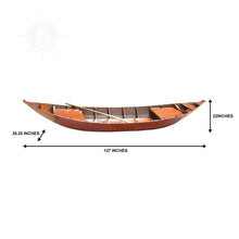 Load image into Gallery viewer, SOUTH EAST ASIA SAMPAN BOAT RED BOTTOM THUYEN BA LA TAM BAN - DISPLAY ONLY | WOODEN BOAT