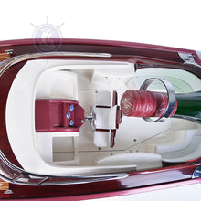 Load image into Gallery viewer, All these detailed ornaments contribute to an astounding wooden Rivarama model. In addition, a detachable wooden stand comes standard. Our model was built according to scale through original plans, pictures, and drawings.