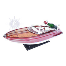 Load image into Gallery viewer, The name Riva is synonymous with elegance, class, and premier European craftsmanship. Carlo would be the figurehead of the Riva Speed Boating legend. In the 1950s, Carlo Riva began to produce elegant wooden speed boats of unquestionably superior style and quality.