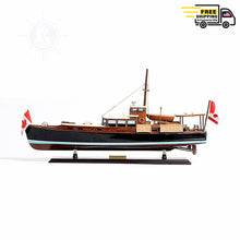Load image into Gallery viewer, DOLPHIN MODEL BOAT PAINTED | Museum-quality | Fully Assembled Wooden Model boats