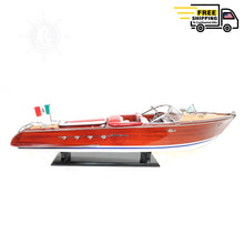 Load image into Gallery viewer, RIVA AQUARAMA MODEL BOAT RC READY | Museum-quality | Fully Assembled Wooden Model boats