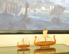 Load image into Gallery viewer, DRAKKAR VIKING MODEL BOAT 6 INCHES | Museum-quality | Fully Assembled Wooden Model boats