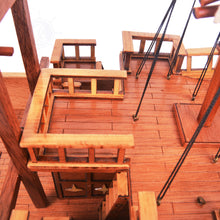 Load image into Gallery viewer, CHINESE JUNK MODEL BOAT NATURAL FINISH | Museum-quality | Fully Assembled Wooden Model boats