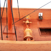 Load image into Gallery viewer, CHINESE JUNK MODEL BOAT NATURAL FINISH | Museum-quality | Fully Assembled Wooden Model boats