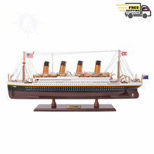 Load image into Gallery viewer, TITANIC CRUISE SHIP MODEL PAINTED SMALL| Museum-quality Cruiser| Fully Assembled Wooden Model Ship