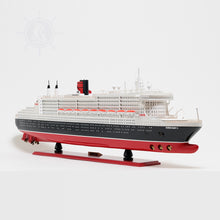 Load image into Gallery viewer, QUEEN MARY II CRUISE SHIP MODEL L | Museum-quality Cruiser| Fully Assembled Wooden Model Ship