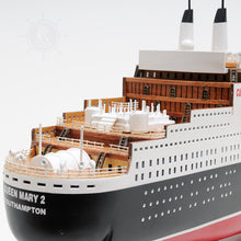 Load image into Gallery viewer, QUEEN MARY II CRUISE SHIP MODEL L | Museum-quality Cruiser| Fully Assembled Wooden Model Ship
