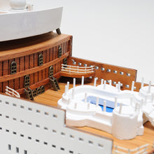Load image into Gallery viewer, QUEEN MARY II CRUISE SHIP MODEL L | Museum-quality Cruiser| Fully Assembled Wooden Model Ship