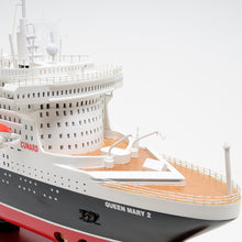 Load image into Gallery viewer, QUEEN MARY II CRUISE SHIP MODEL L | Museum-quality Cruiser| Fully Assembled Wooden Model Ship
