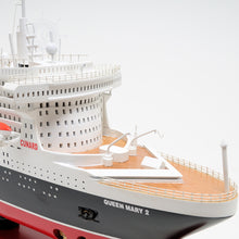 Load image into Gallery viewer, QUEEN MARY II CRUISE SHIP MODEL L | Museum-quality Cruiser| Fully Assembled Wooden Model Ship