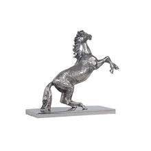 Load image into Gallery viewer, HORSE STATUE WITH BASE | Nautical decor | Vintage arts and crafts for decoration