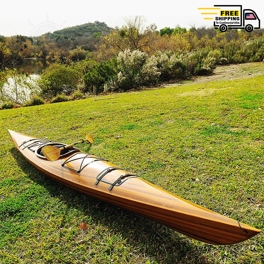 MIRAMICHI KAYAK 15' Wood Kayak The Spyglass Shop