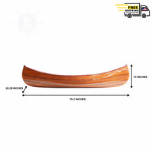 Load image into Gallery viewer, DISPLAY CANOE WITH RIBS 6ft | Wood Canoe