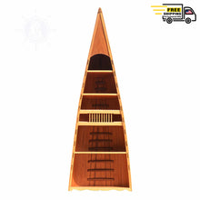 Load image into Gallery viewer, WOODEN CANOE BOOK SHELF | Museum-quality | Fully Assembled Wooden Ship Model
