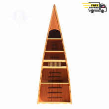 Load image into Gallery viewer, WOODEN CANOE BOOK SHELF | Museum-quality | Fully Assembled Wooden Ship Model