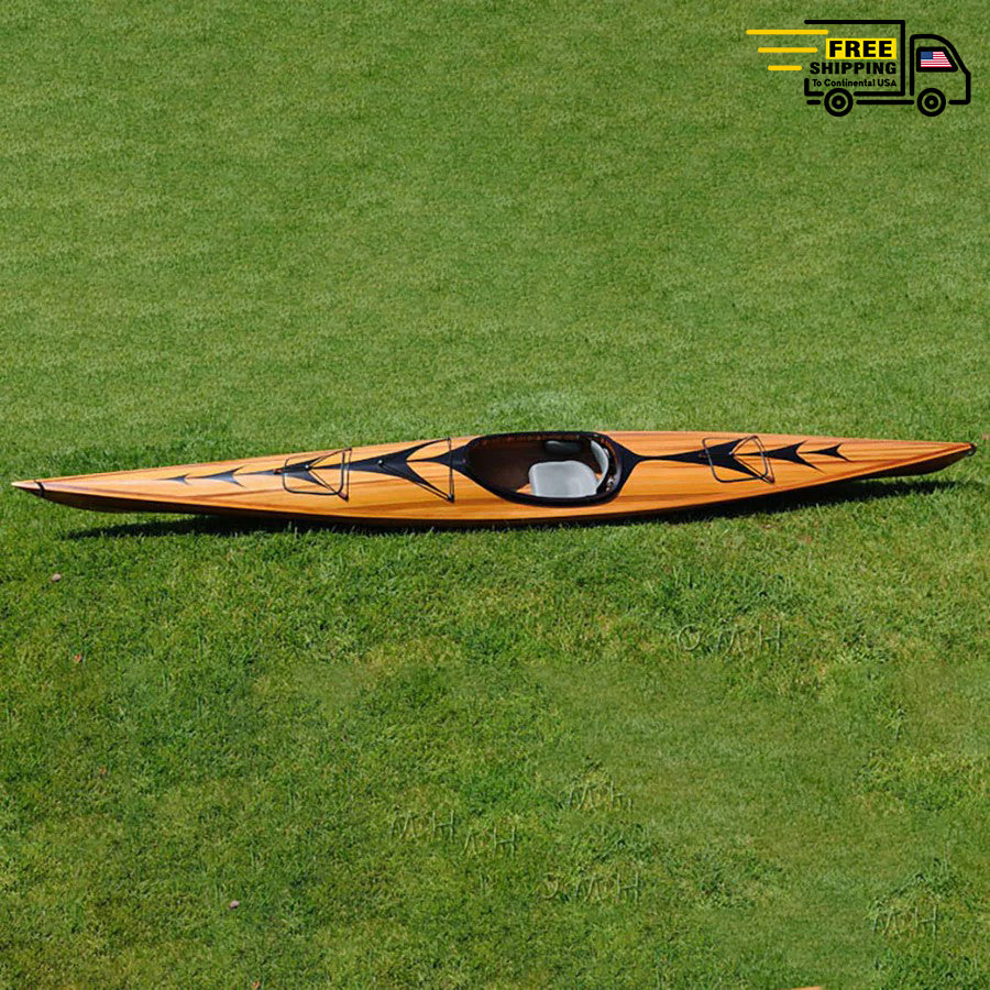 MIRAMICHI KAYAK WITH ARROWS 17' | Wooden Kayak
