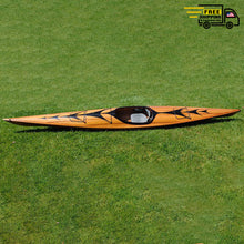 Load image into Gallery viewer, MIRAMICHI KAYAK WITH ARROWS 17' | Wooden Kayak