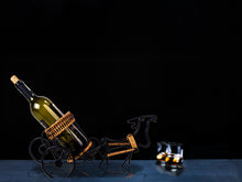 Load image into Gallery viewer, MOOSE-DRAWN SLEIGH RIDE WINE HOLDER