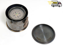 Load image into Gallery viewer, DRUM COMPASS | Nautical decor | Vintage arts and crafts for decoration