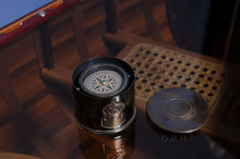 Load image into Gallery viewer, DRUM COMPASS | Nautical decor | Vintage arts and crafts for decoration