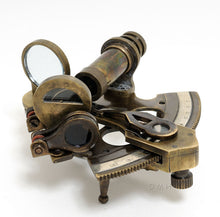 Load image into Gallery viewer, NAUTICAL SEXTANT IN LEATHER CASE (SMALL) | Nautical decor | Vintage arts and crafts for decoration