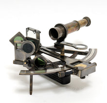 Load image into Gallery viewer, NAUTICAL SEXTANT IN LEATHER CASE (SMALL) | Nautical decor | Vintage arts and crafts for decoration