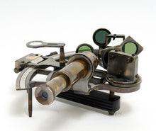 Load image into Gallery viewer, NAUTICAL SEXTANT IN LEATHER CASE (SMALL) | Nautical decor | Vintage arts and crafts for decoration