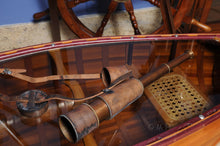 Load image into Gallery viewer, HANDHELD TELESCOPE W LEATHER OVERLAY-15 INCHES | Magnifying power | Vintage arts and crafts for decoration