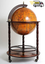 Load image into Gallery viewer, Globe drink cabinet 17 3/4 inches | Handcrafted Antique finish | Vintage arts and crafts