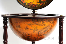 Load image into Gallery viewer, Globe drink cabinet 17 3/4 inches | Handcrafted Antique finish | Vintage arts and crafts