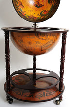 Load image into Gallery viewer, Globe drink cabinet 17 3/4 inches | Handcrafted Antique finish | Vintage arts and crafts