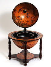 Load image into Gallery viewer, GLOBE BAR 13 INCHES- 4 LEGGED STAND-RED | Vintage arts and crafts for decoration