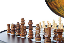 Load image into Gallery viewer, Red Globe 13 inches with Chess Holder | Handcrafted Antique finish | Vintage arts and crafts