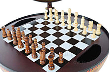 Load image into Gallery viewer, Red Globe 13 inches with Chess Holder | Handcrafted Antique finish | Vintage arts and crafts