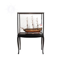 Load image into Gallery viewer, FLOOR DISPLAY CASE | HIGH QUALITY| Handcrafted Wooden Display Case for Model Ships
