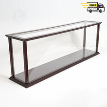 Load image into Gallery viewer, DISPLAY CASE FOR CRUISE LINER MID | HIGH QUALITY| Handcrafted Wooden Display Case for Model Ships