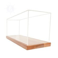 Load image into Gallery viewer, DISPLAY CASE FOR MIDSIZE SPEEDBOAT | HIGH QUALITY| Handcrafted Wooden Display Case for Model Ships