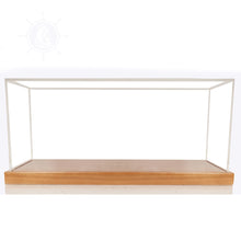 Load image into Gallery viewer, DISPLAY CASE FOR MIDSIZE SPEEDBOAT | HIGH QUALITY| Handcrafted Wooden Display Case for Model Ships
