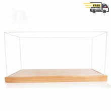 Load image into Gallery viewer, DISPLAY CASE FOR MIDSIZE SPEEDBOAT | HIGH QUALITY| Handcrafted Wooden Display Case for Model Ships