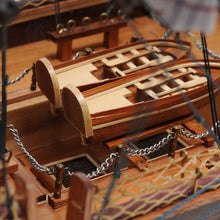 Load image into Gallery viewer, USS CONSTITUTION MODEL SHIP LARGE WITH FLOOR DISPLAY CASE | Museum-quality | Fully Assembled Wooden Ship Models