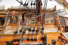 Load image into Gallery viewer, HMS VICTORY MODEL SHIP MIDSIZE WITH DISPLAY CASE | Museum-quality | Fully Assembled Wooden Ship Models