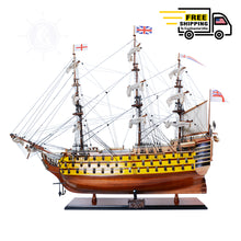 Load image into Gallery viewer, HMS VICTORY MODEL SHIP PAINTED | Museum-quality | Fully Assembled Wooden Ship Models