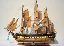 Load image into Gallery viewer, USS CONSTITUTION 56L WITH DISPLAY CASE NO GLASS | Museum-quality | Fully Assembled Wooden Ship Model