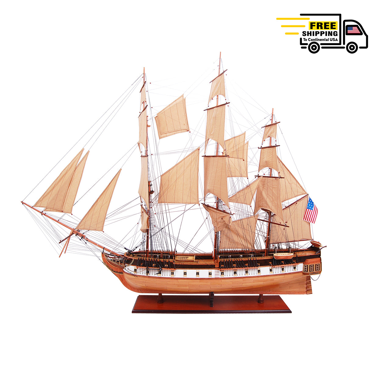 USS CONSTITUTION MODEL SHIP XL | Museum-quality | Fully Assembled Wooden Ship Models